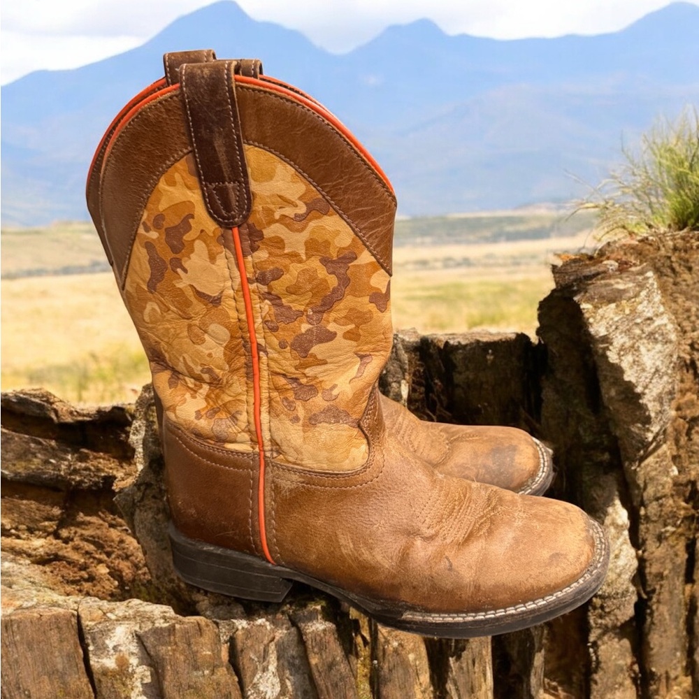 Cody James Leather Cowboy western Boots size 4D